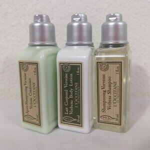 L’OCCITANE Verbena Lotion ,Shampoo ,Conditioner Mix Set 30ML X 3 NEW